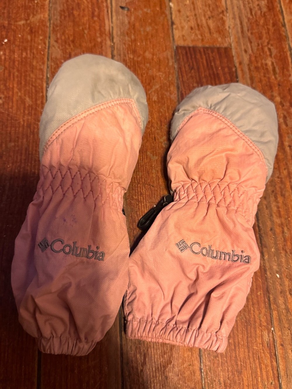 Columbia toddler Pink and Gray Winter Mittens